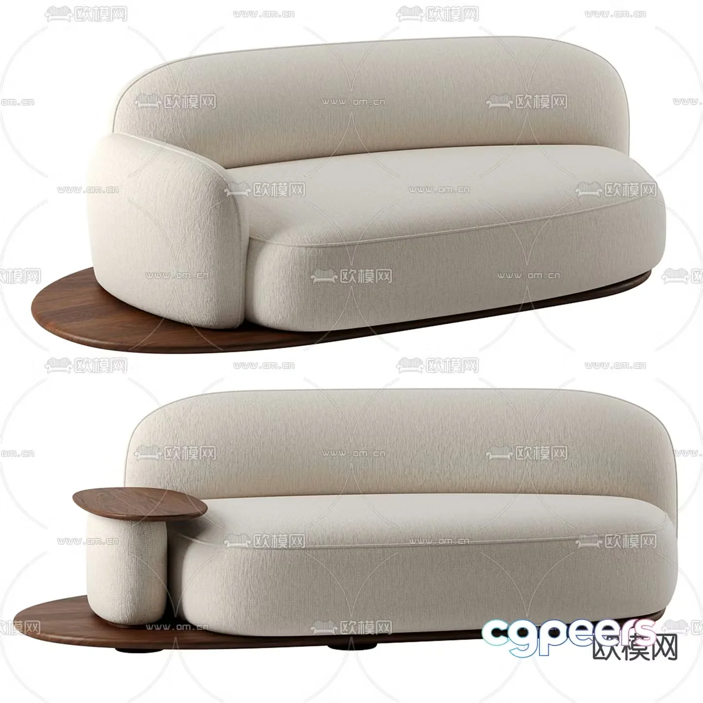 De La Espada multi-seat sofa 3d model