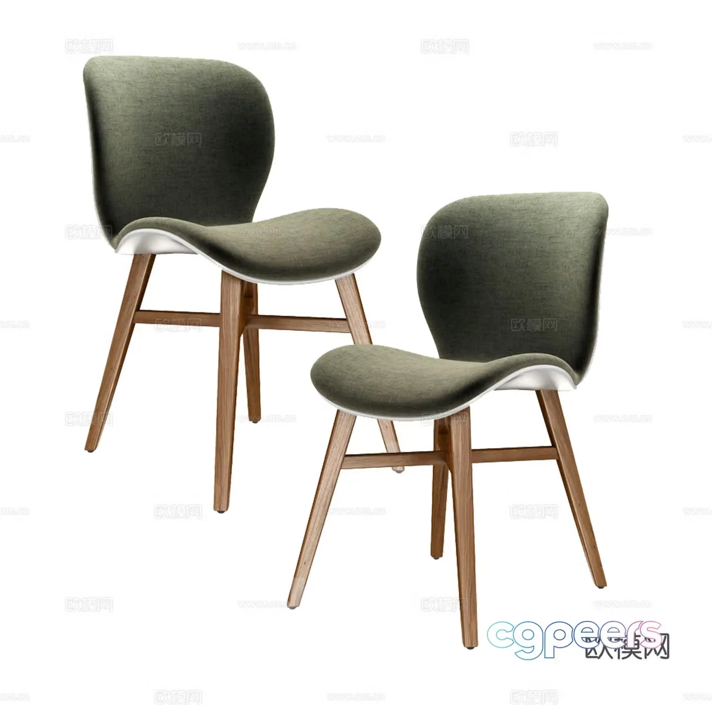 Modern single chair 3d model