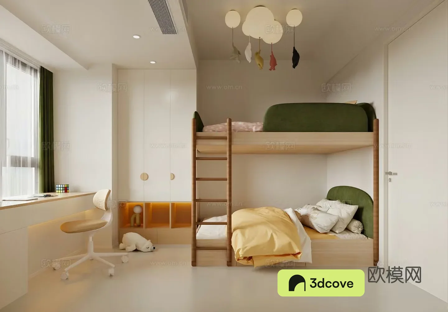 Modern universal children’s room up and down bed dopamine-wind children’s room