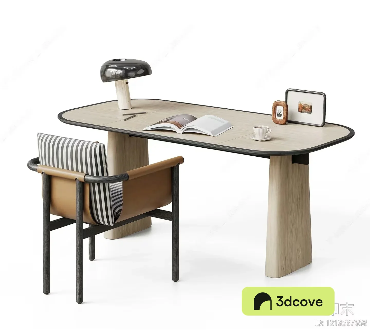 A Desk With A Chair