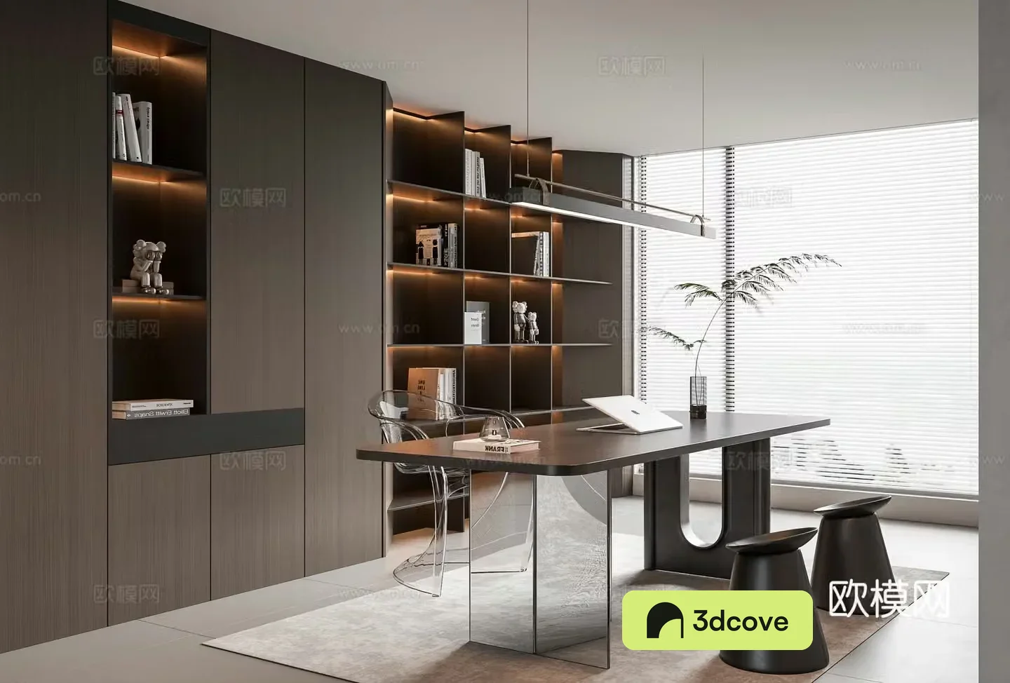 Modern study room