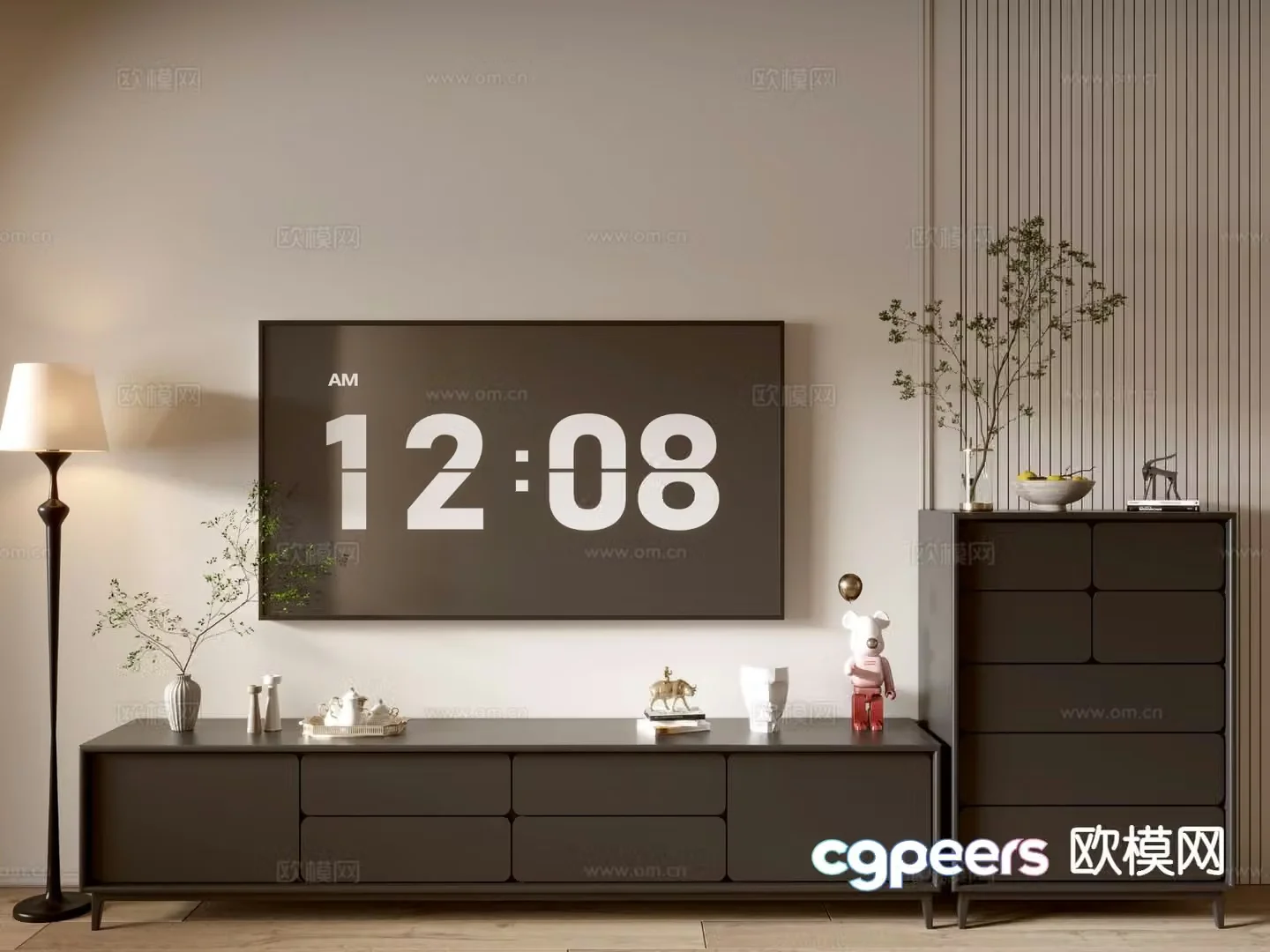 Modern TV cabinet 3d model