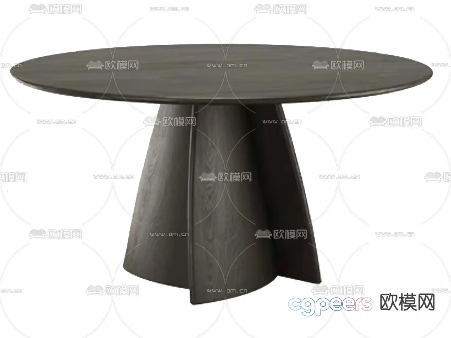 Wabi-sabi style round table 3d model