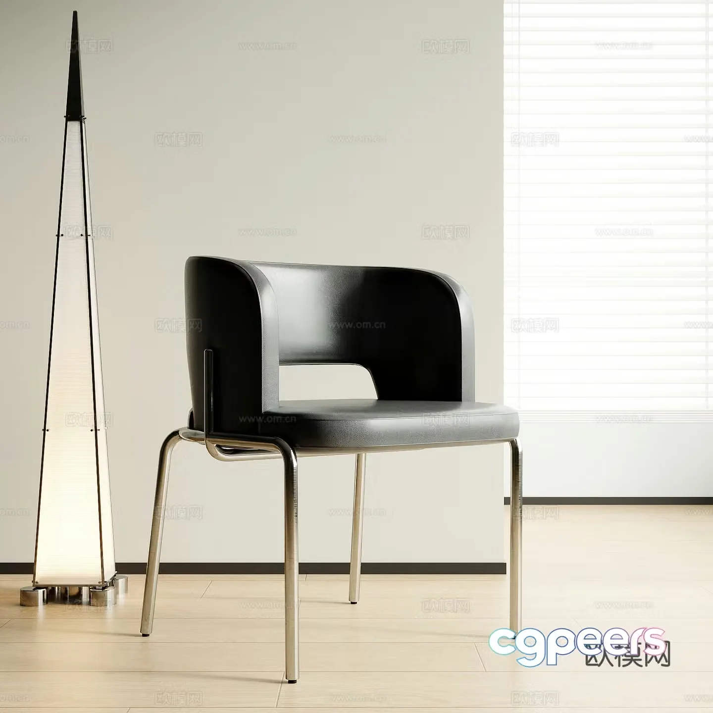 Modern dining chair 3d model