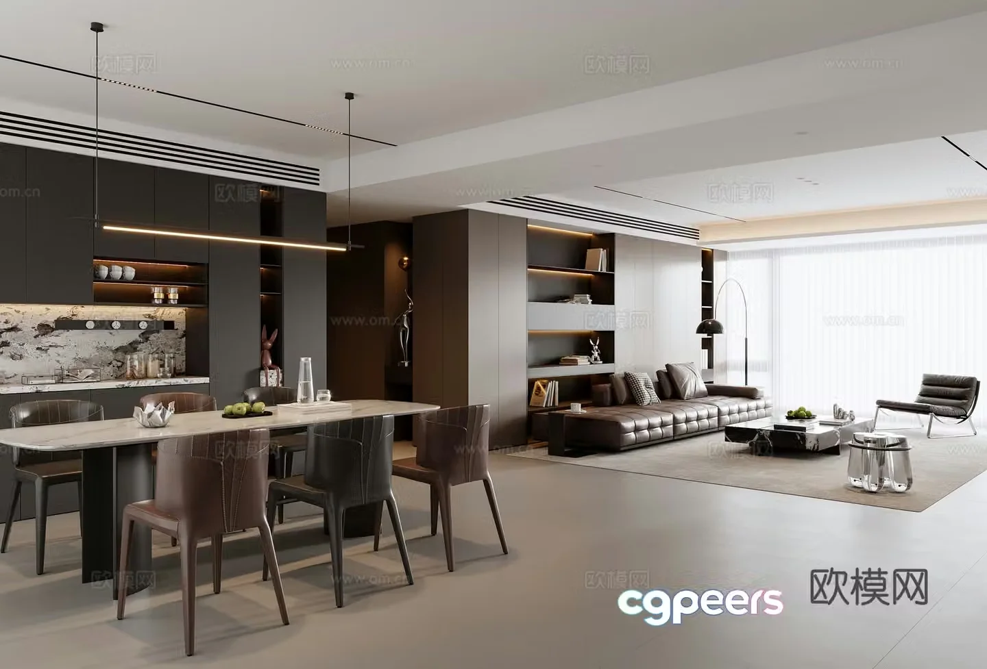 Italian restaurant 3d model