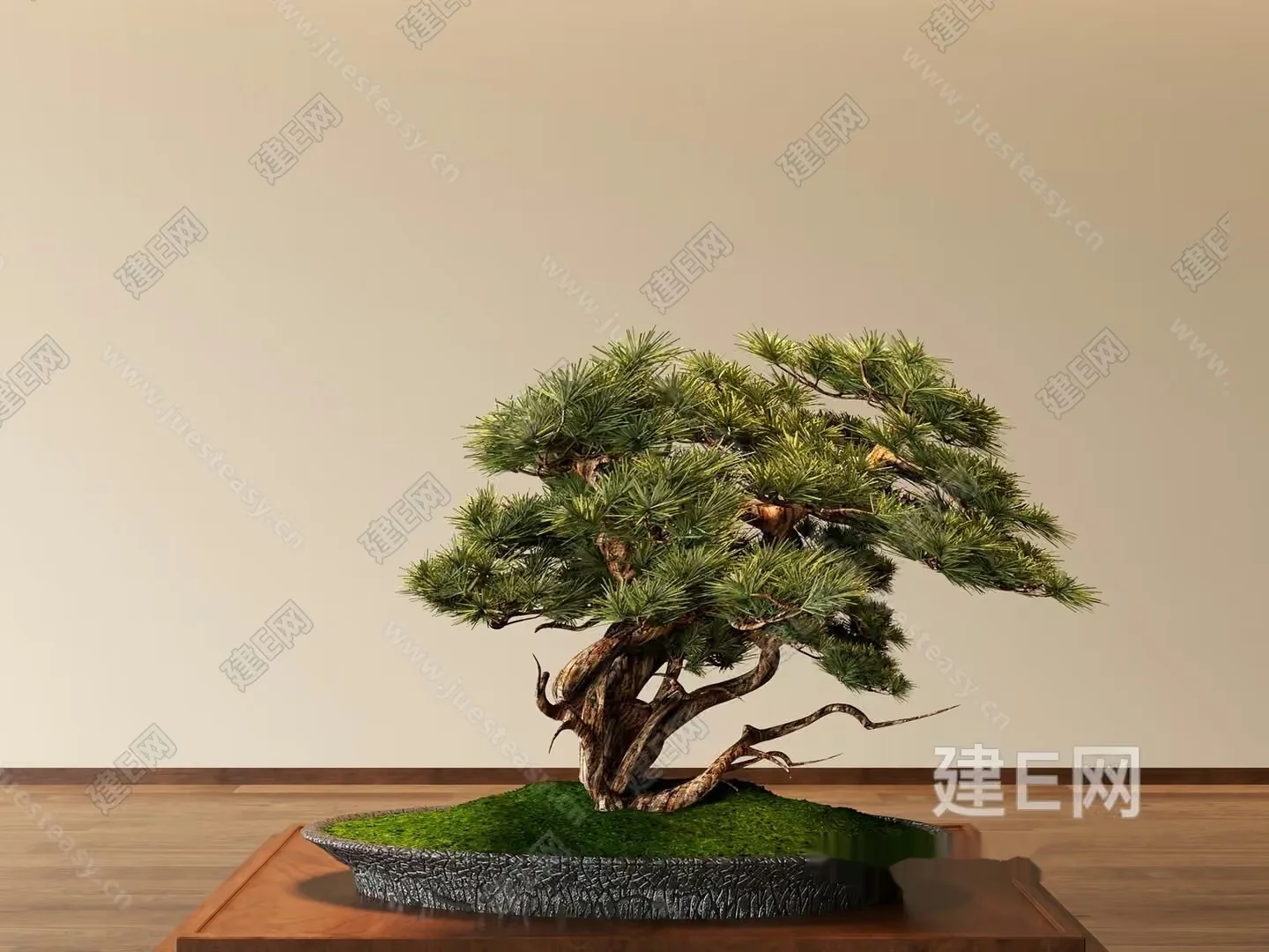 A Bonsai Tree 3D Model – 21357 – VRAY Render