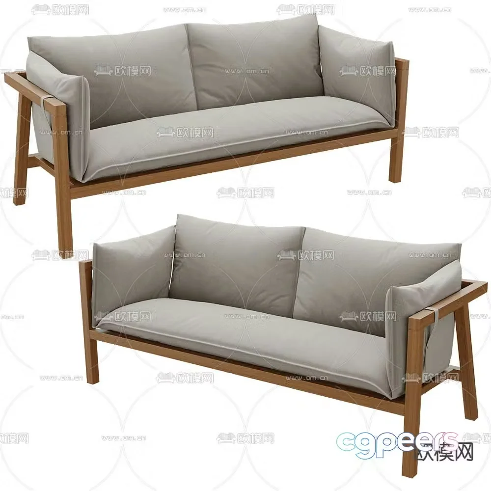 Prostoria loveseat 3d model