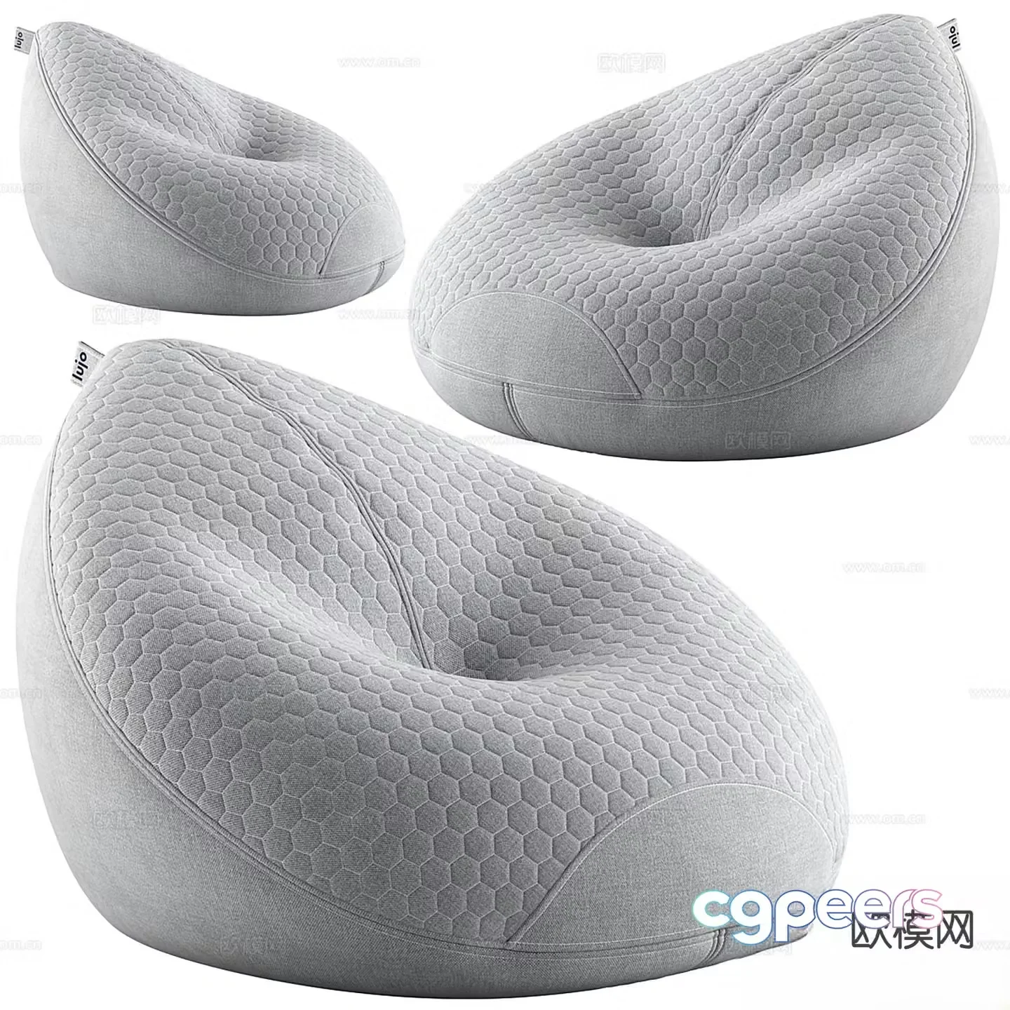 Bean bag sofa 3d model