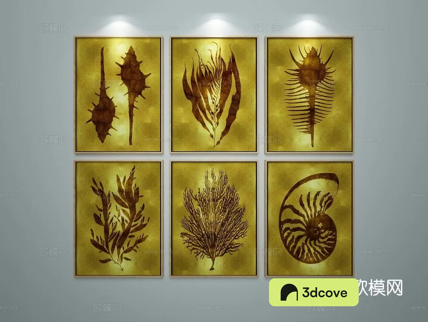 Modern minimalist painting combination painting decorative hanging painting