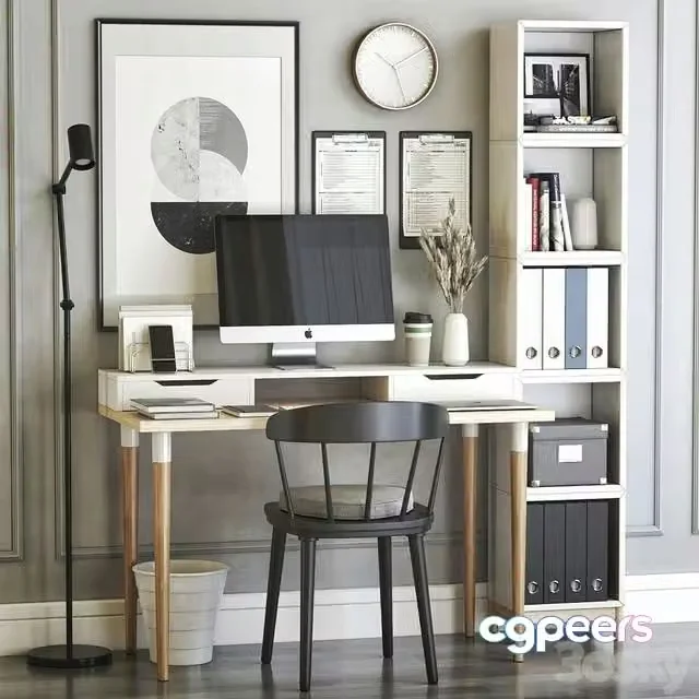 3ds Max Free – IKEA office workplace 27
