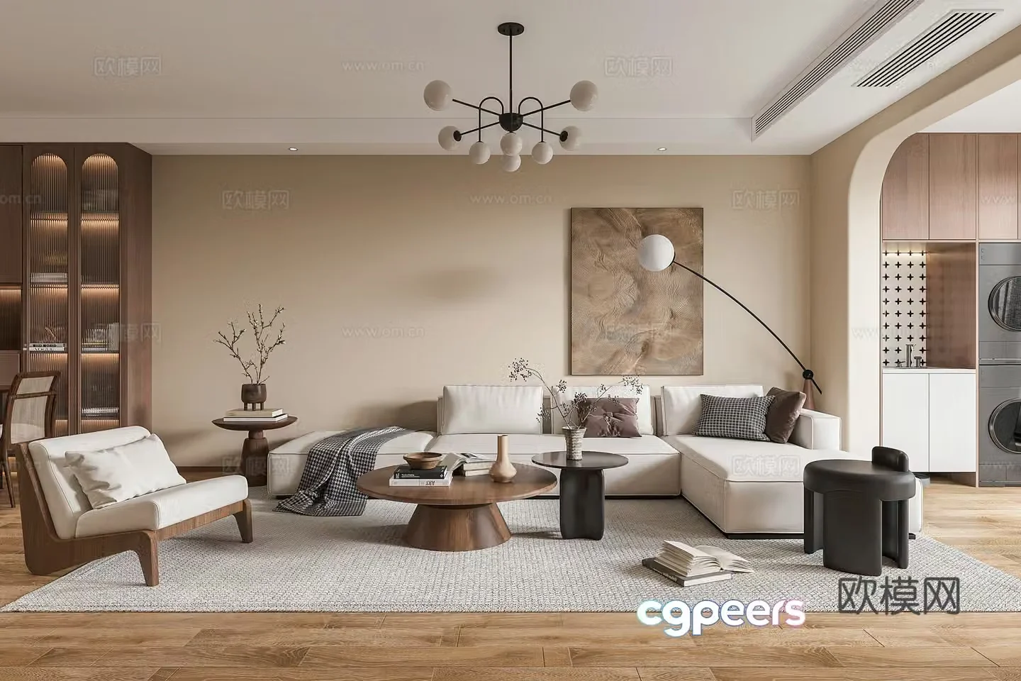 Medieval style living room 3D model