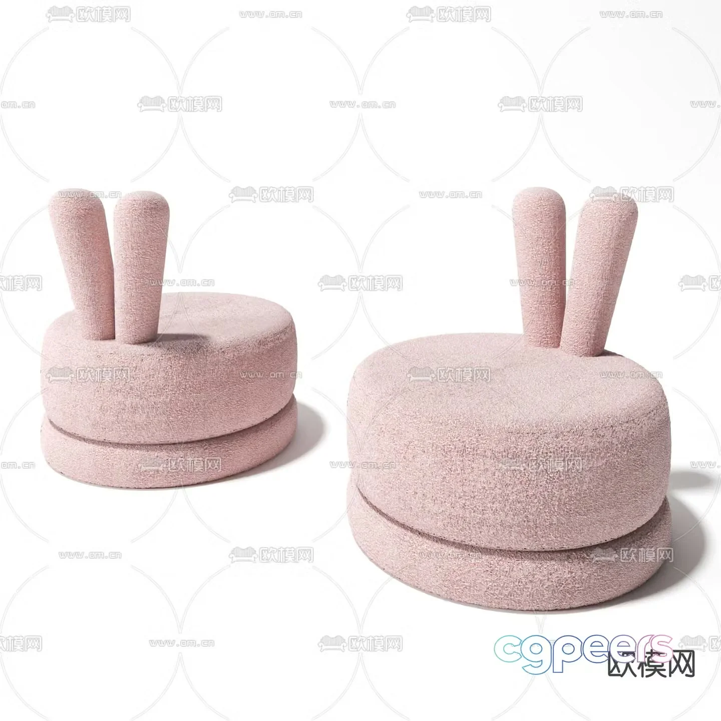 Children’s Sofa Stool Sofa Stool 3D Model