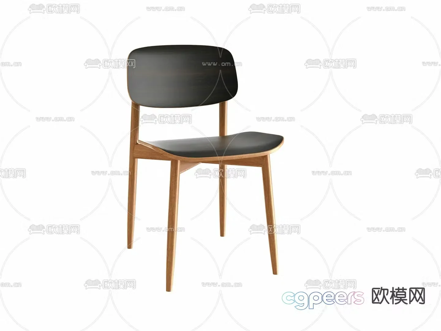 Modern chair dining chair 3d model
