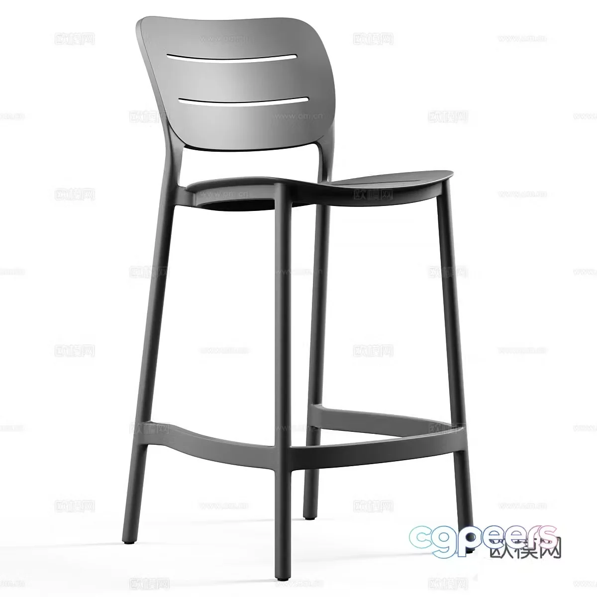 Morela Bar Stool 3D Model 3D Model