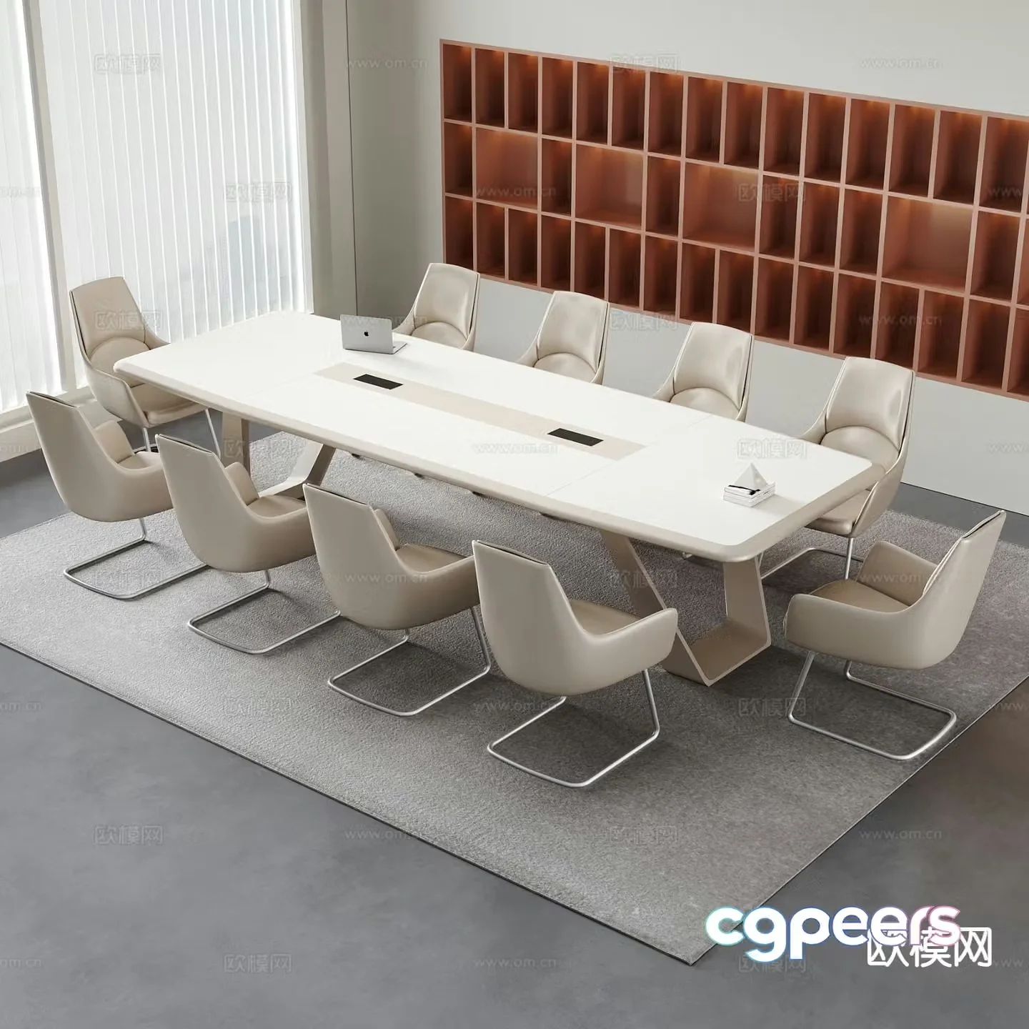Modern conference table conference table 3d model