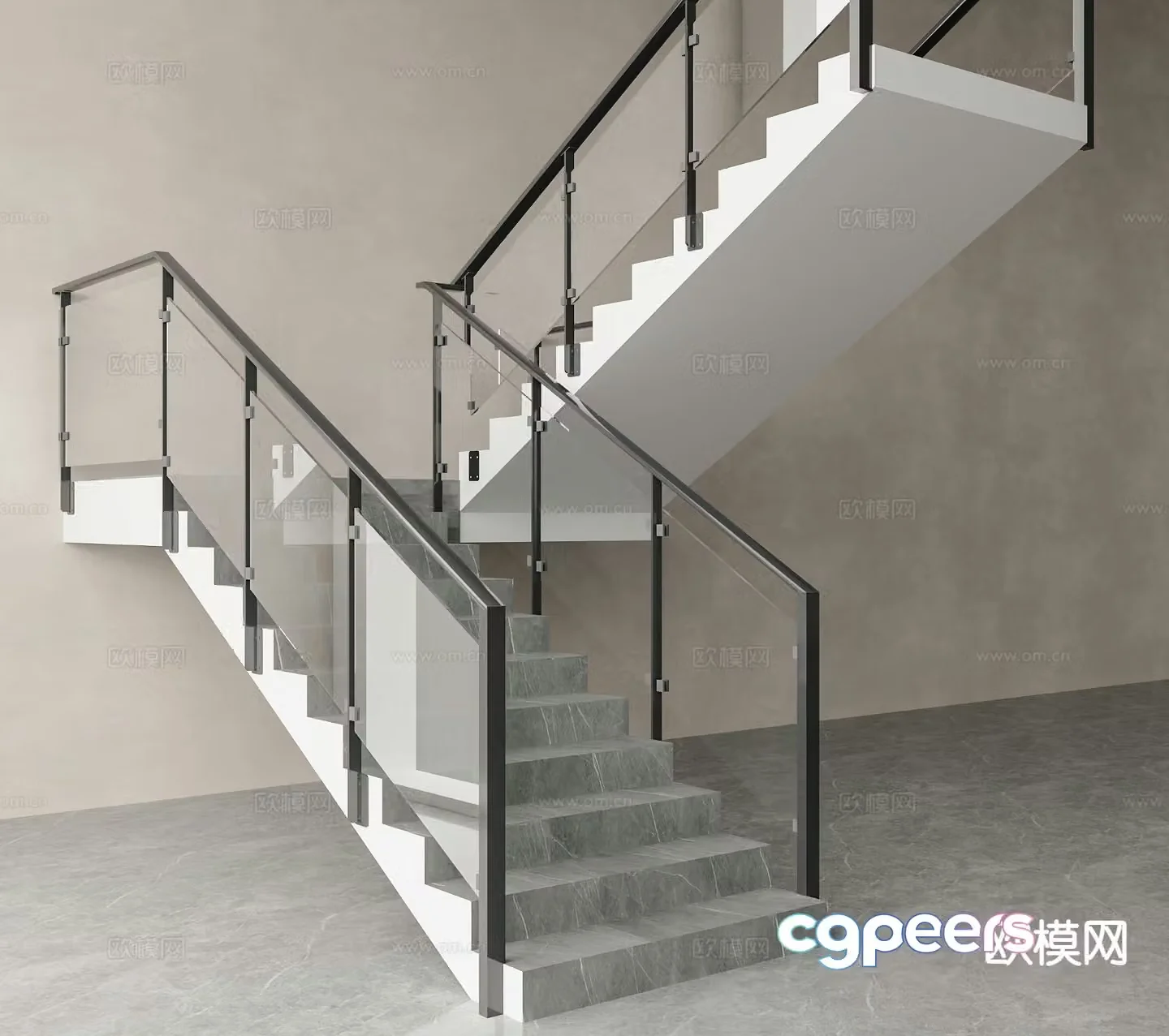 Simple staircase 3d model