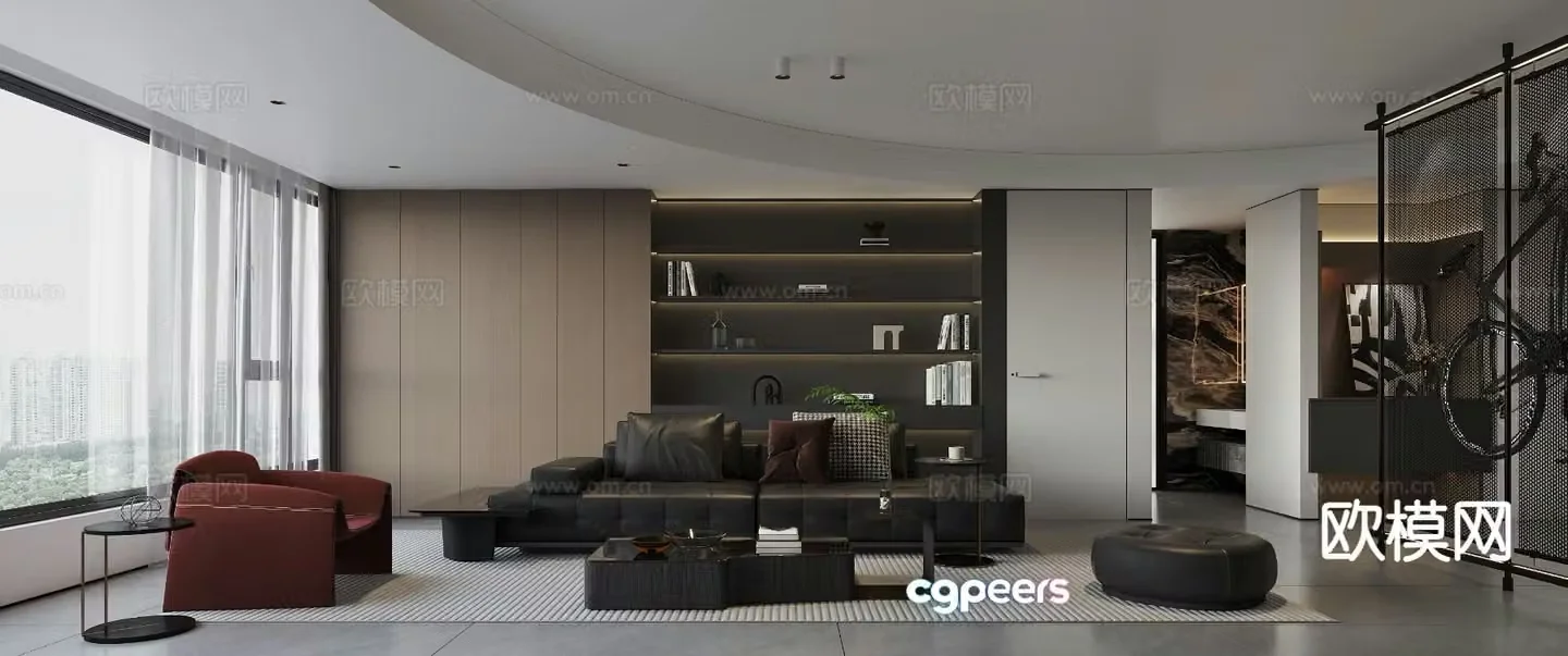 Italian living room 3d model