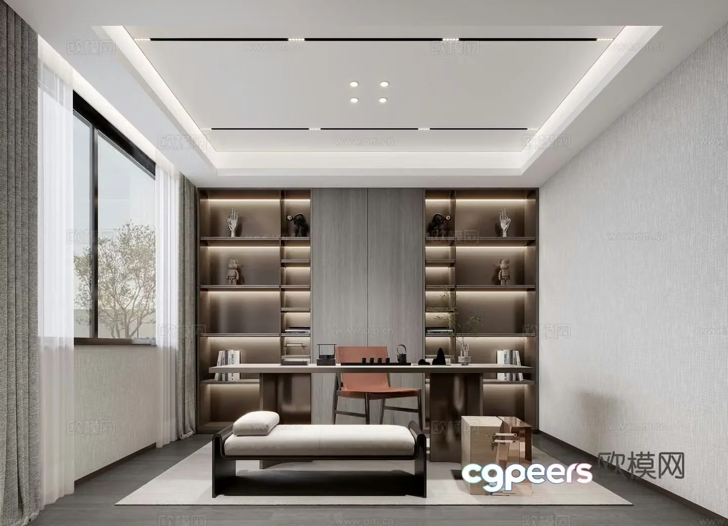 New Chinese tea room 3D model
