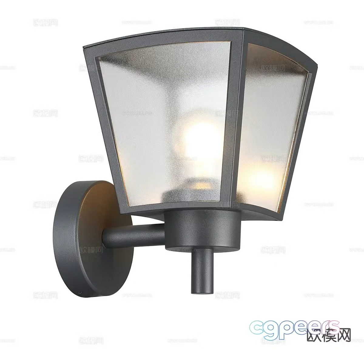 Simple wall lamp 3d model