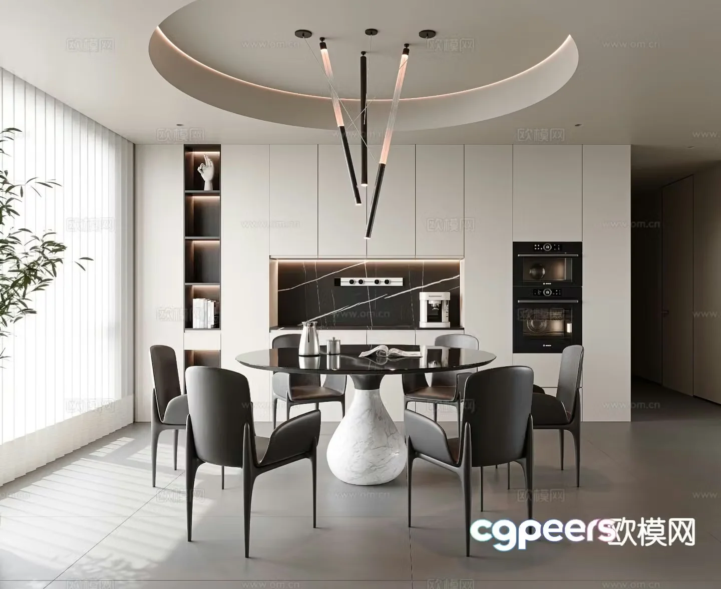 Italian restaurant 3d model
