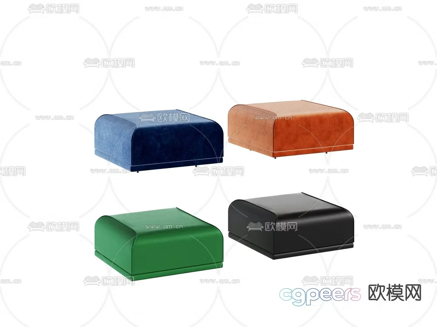 Modern sofa stool single chair stool 3d model