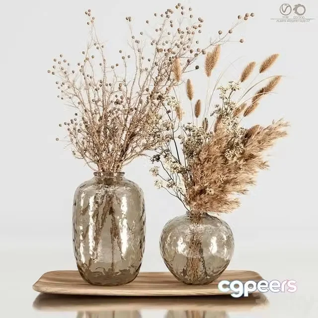 3ds Max Free – plants bouquet vase 27