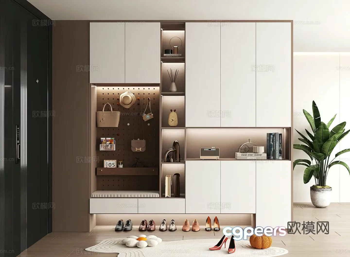 Shoe cabinet design shoe cabinet partition shoe cabinet porch shoe cabinet home shoe cabinet 3D model