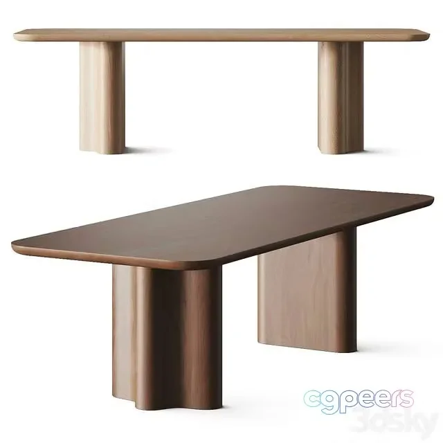 3ds Max Free – Crate and Barrel Carena Dining Table