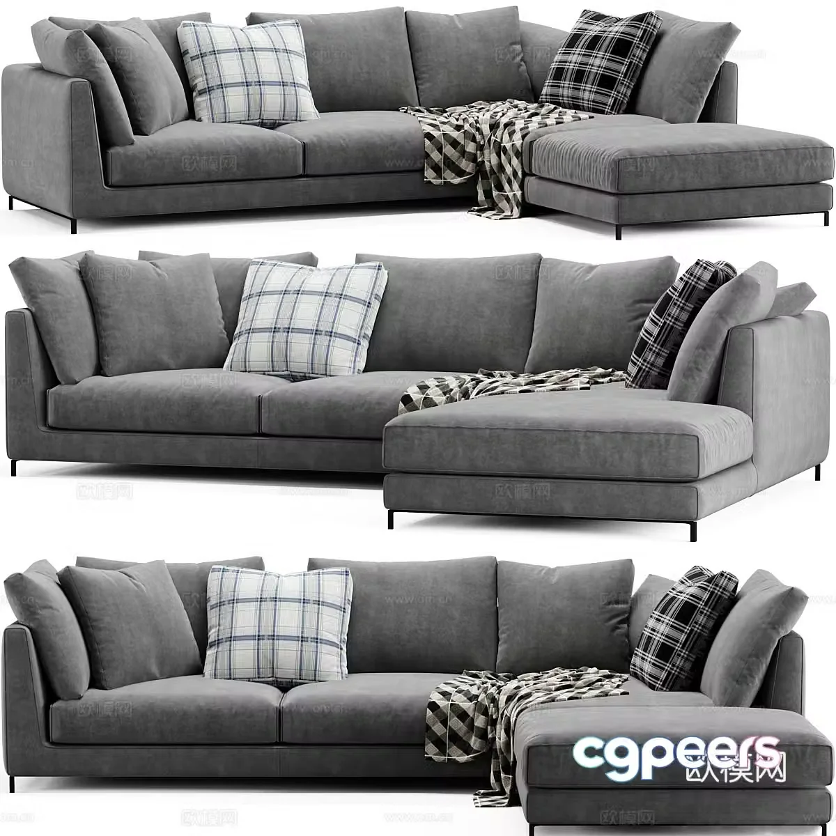 Multiplayer sofa 3d model