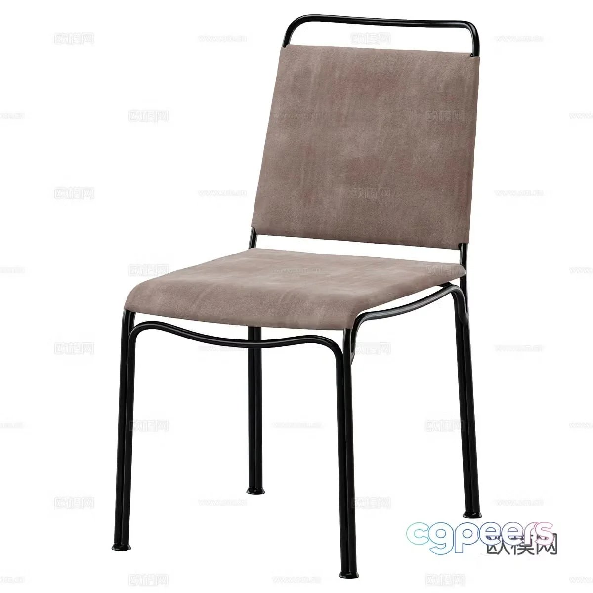 Modern simple single chair Simple chair Leisure chair Stool Dining chair 3d model
