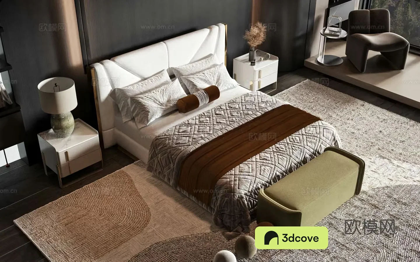Modern style product bed