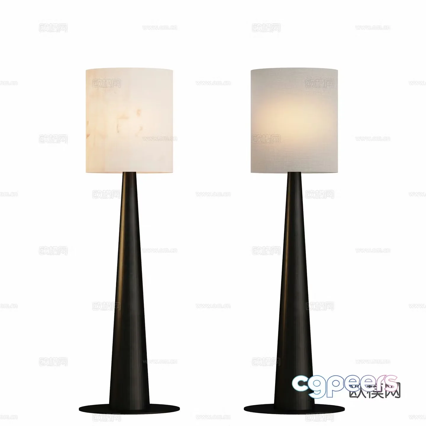 Simple floor lamp 3d model