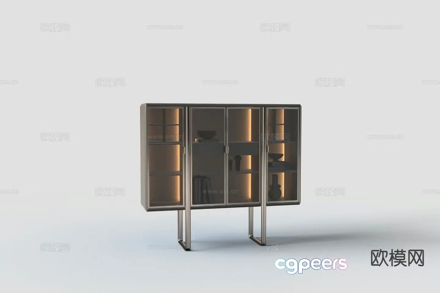 Modern wine cabinet 3d model