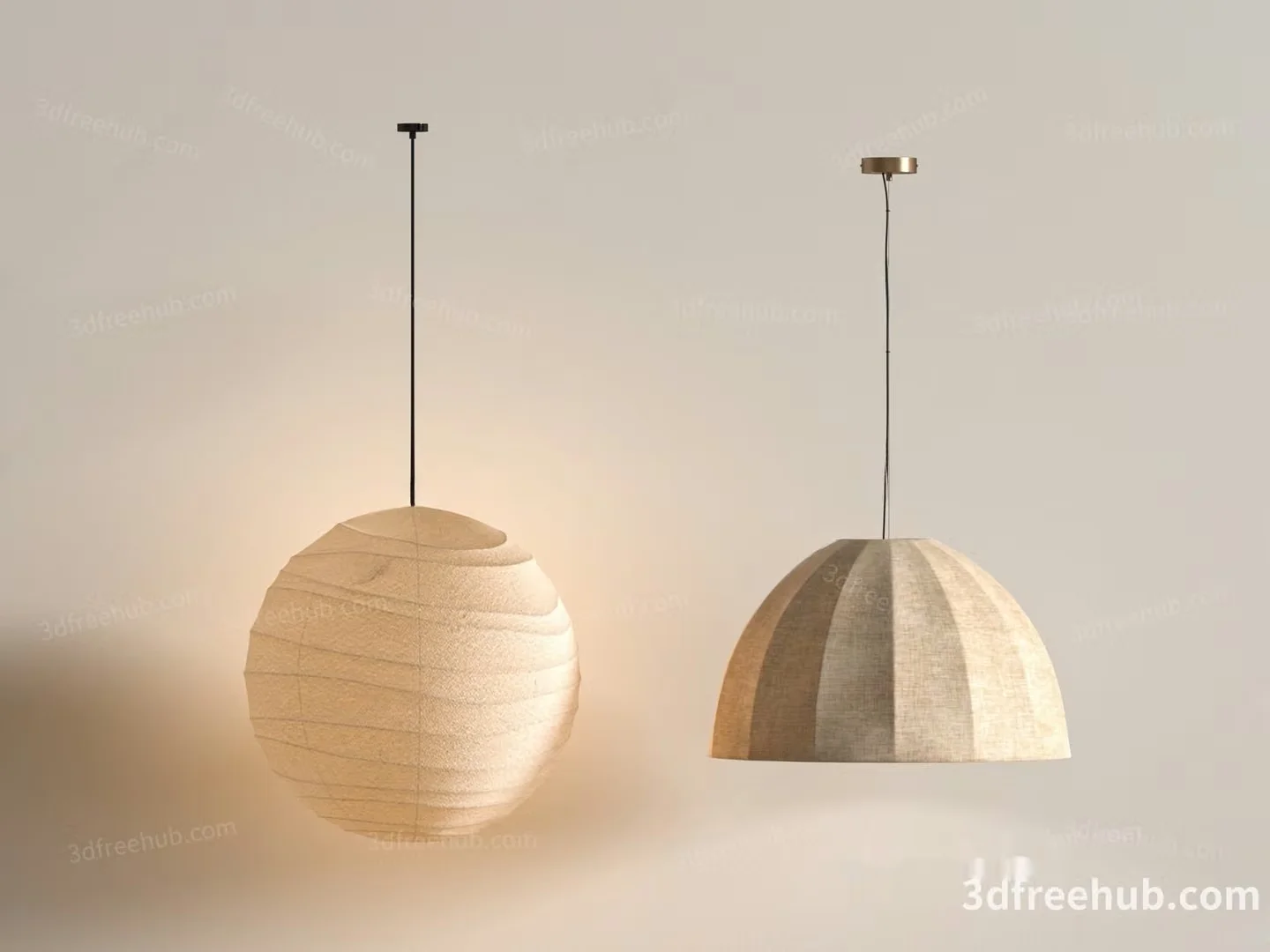 A Hanging Light Fixture 3D Model – 19880 – VRAY Render