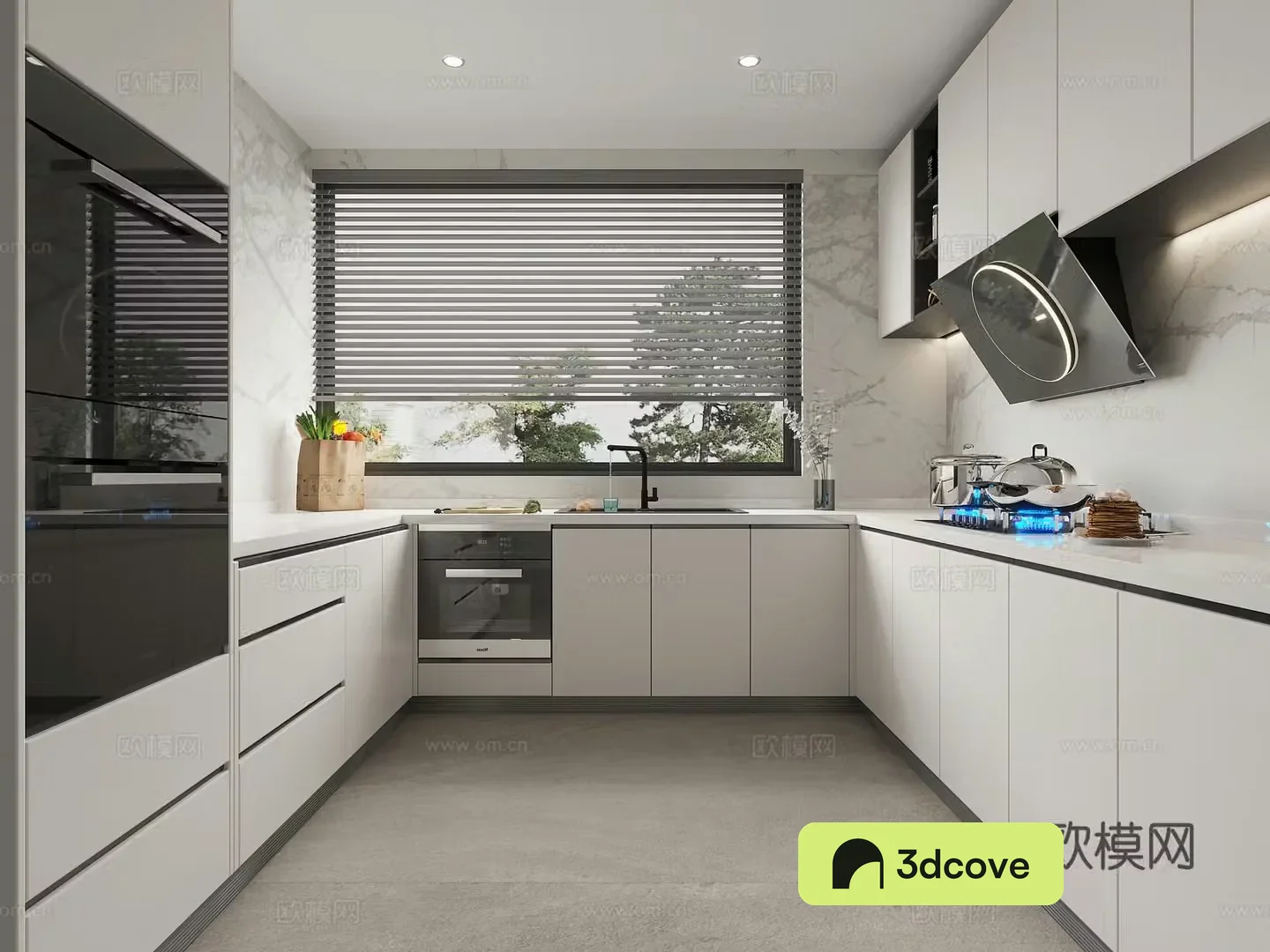 Modern kitchen 3d model