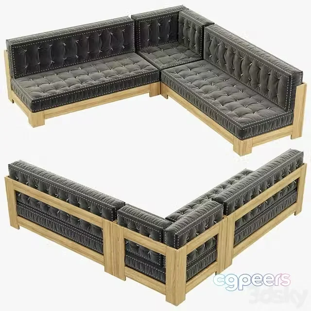 3ds Max Free – RH Teen Callum Corner sectional set