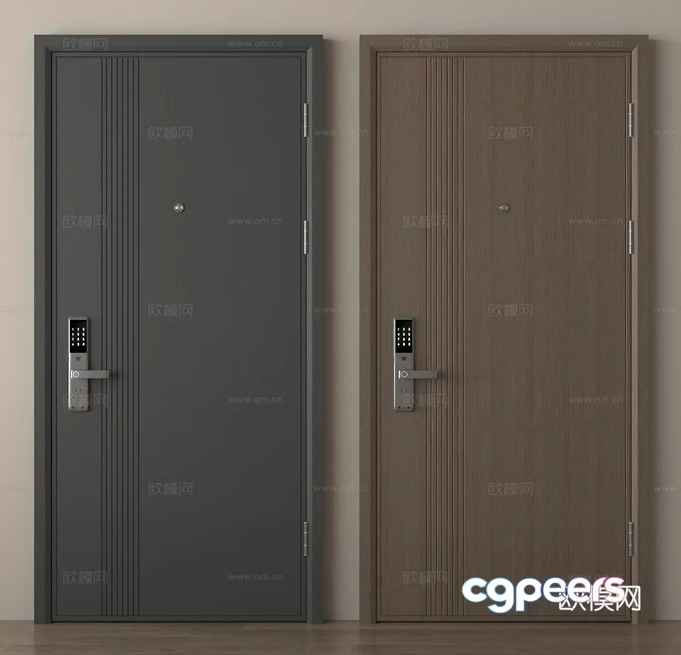 Security door entry door entry door single-open door 3D model