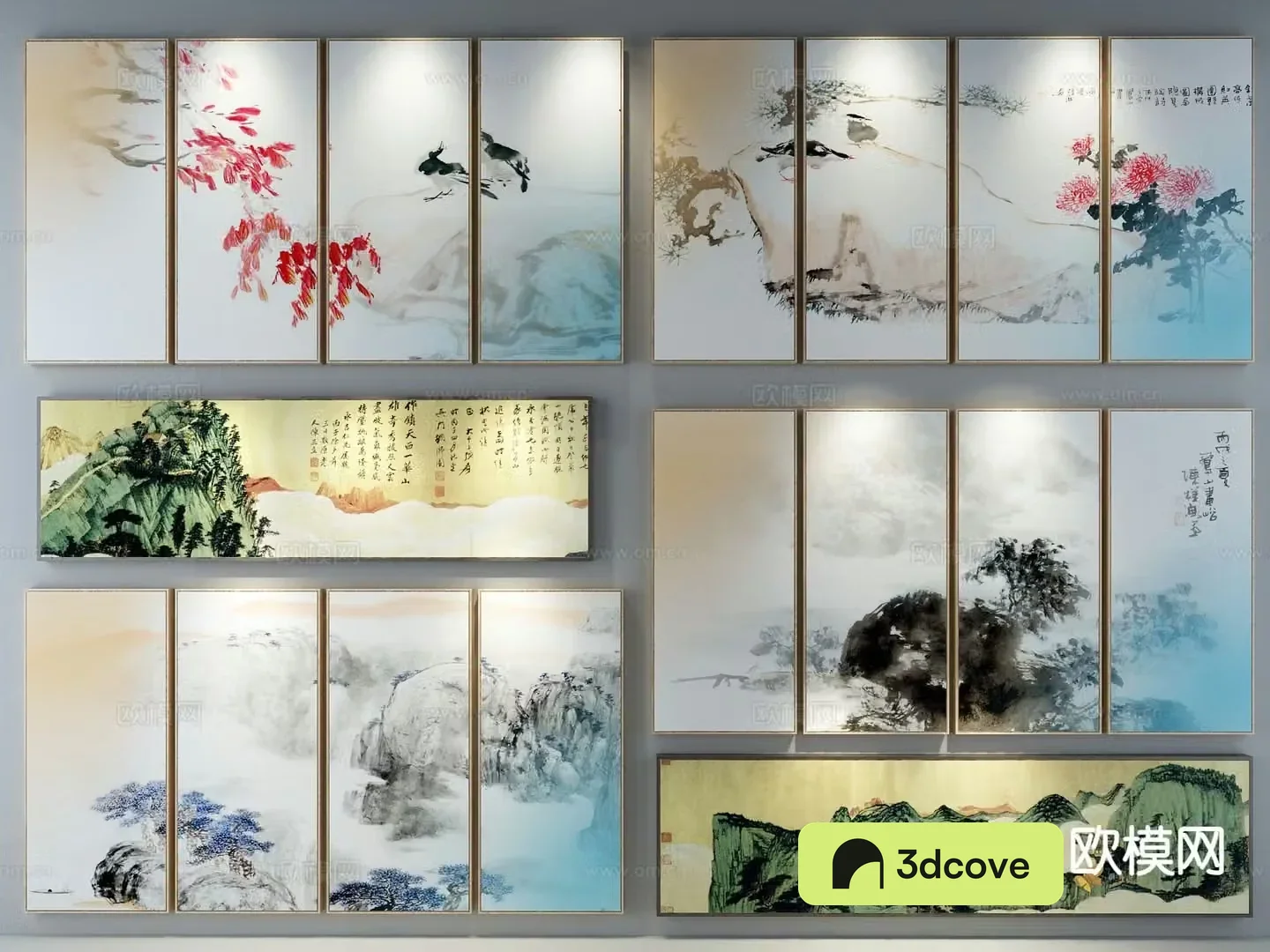 New Chinese style ink painting decorative painting