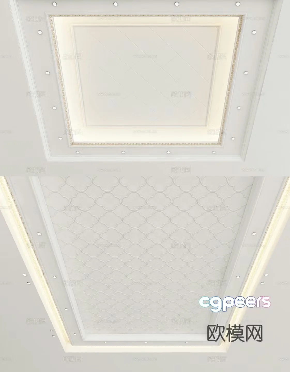 European style ceiling 3D model