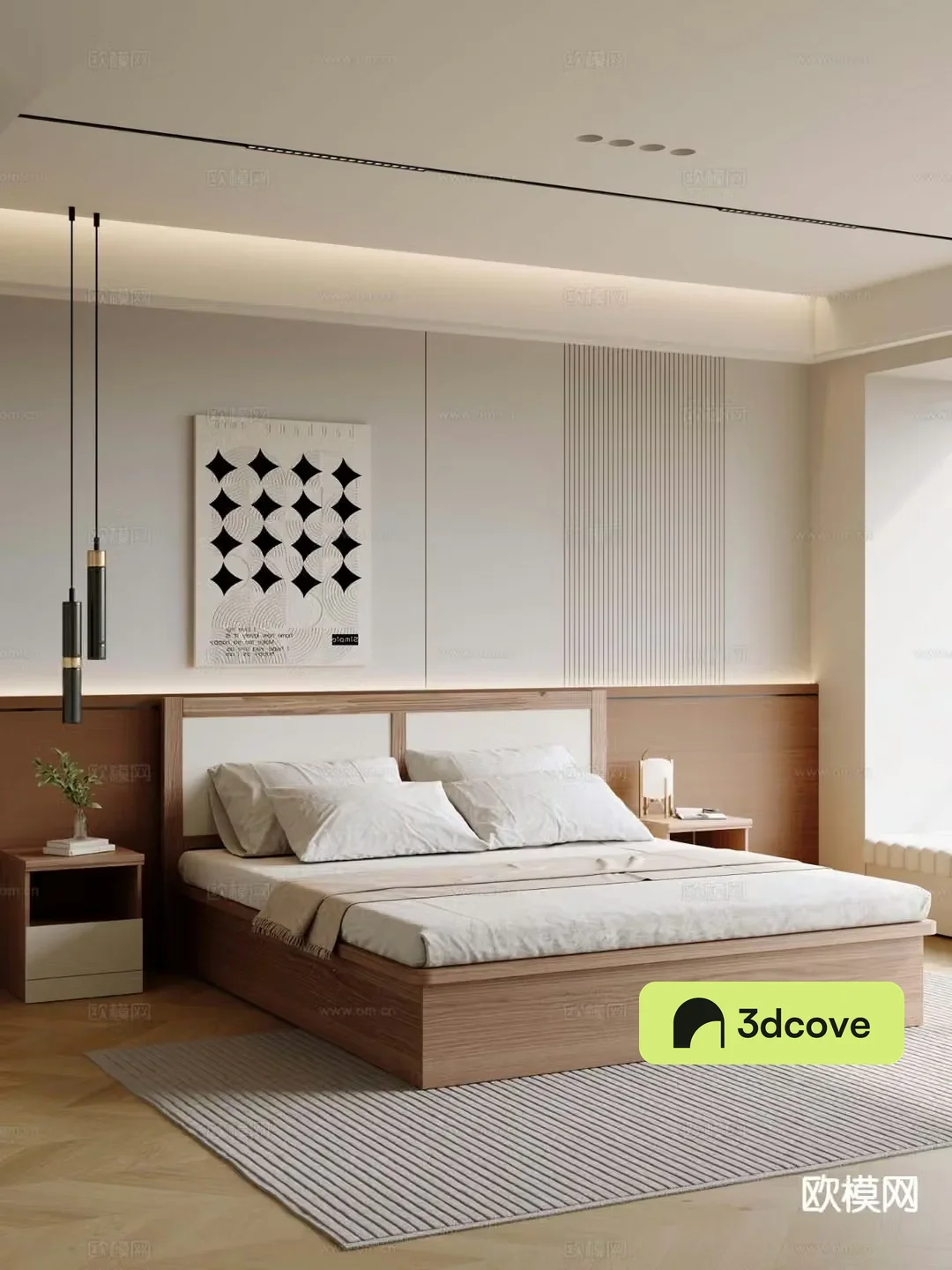 Wabi-sabi double bed