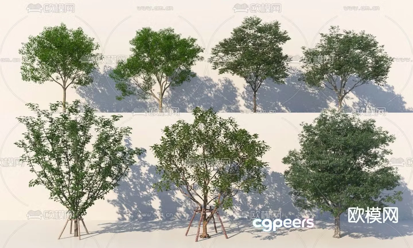 trees arbor landscape tree 3d model