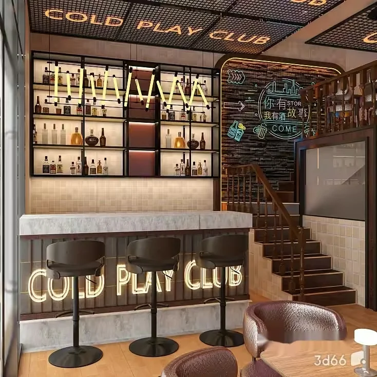 Modern Bar Area 3D Model – 20981 – VRAY Render