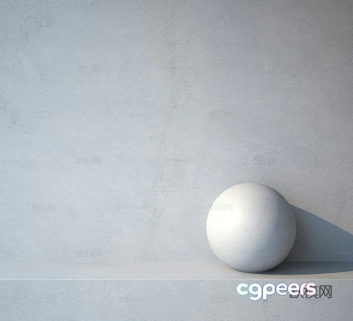 Microcement art paint 3d model