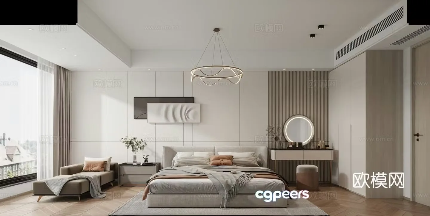 Modern bedroom 3d model