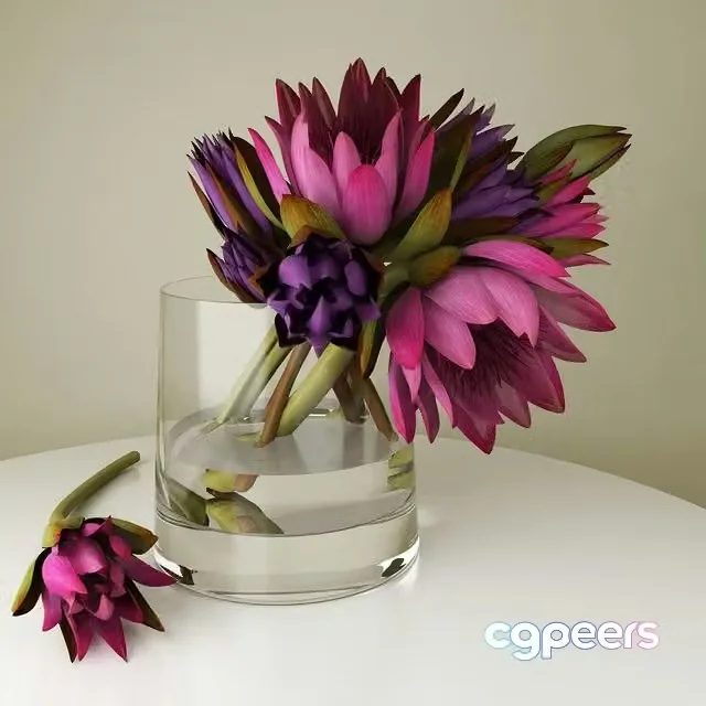 3ds Max Free – Lotos Flower