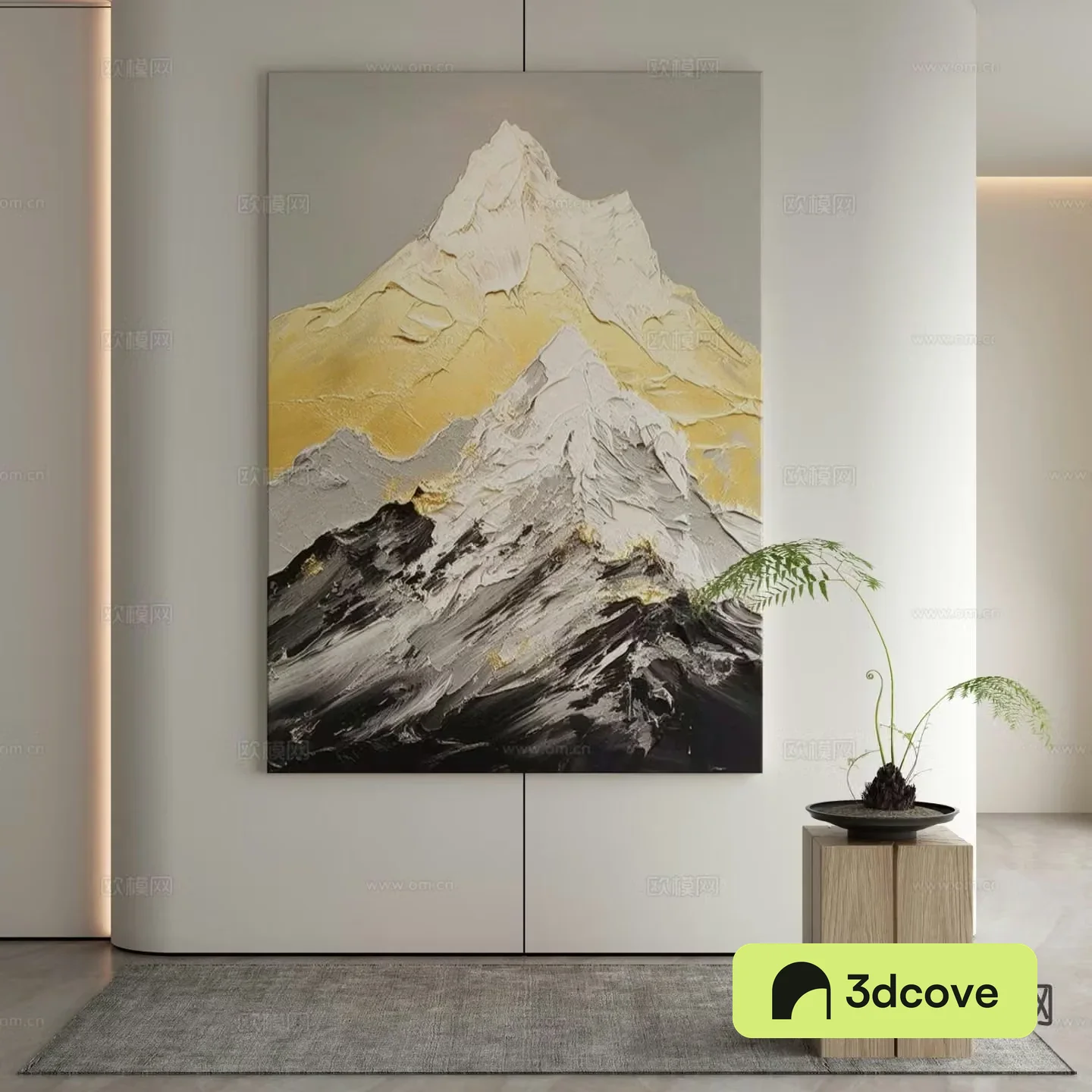 Modern decorative painting mountain hanging painting