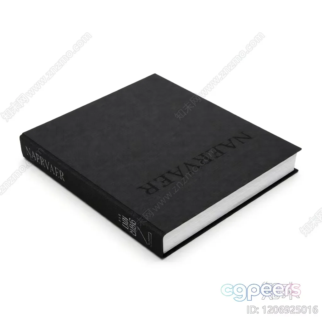 The Book Is A Black Hardcover 3D Model – 1675 – VRAY Render