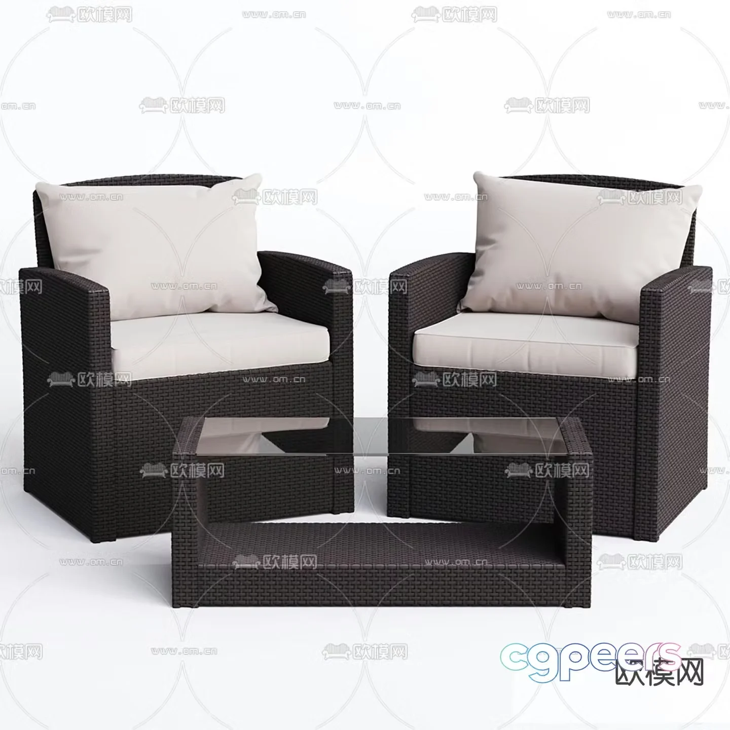 Office sofa reception sofa 3d model