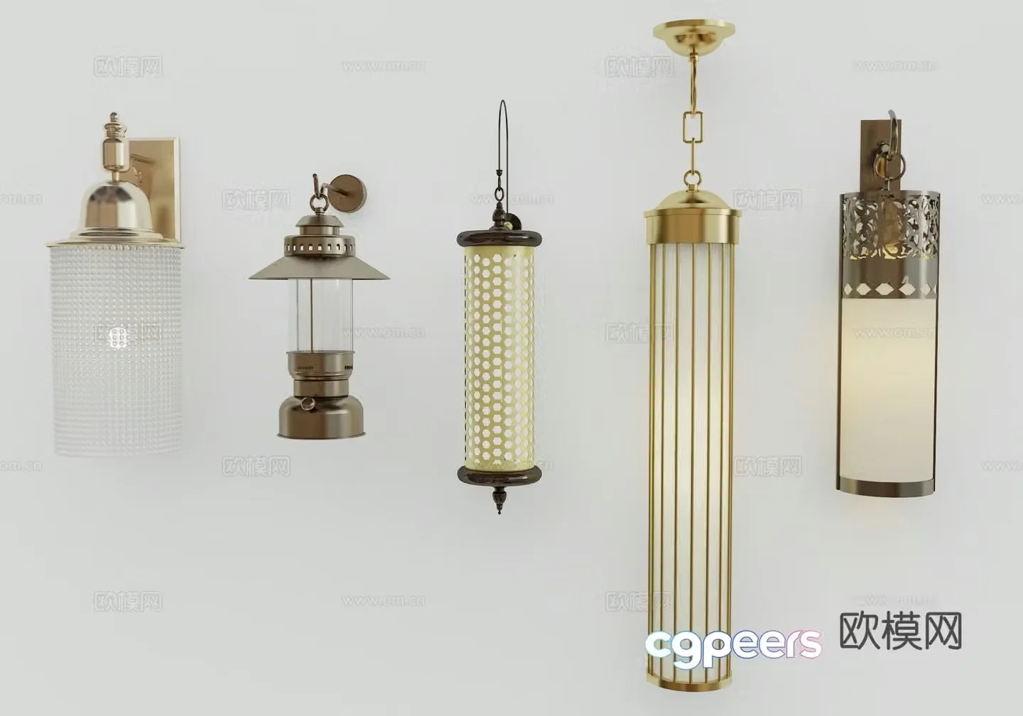 Modern wall lamp 3d model