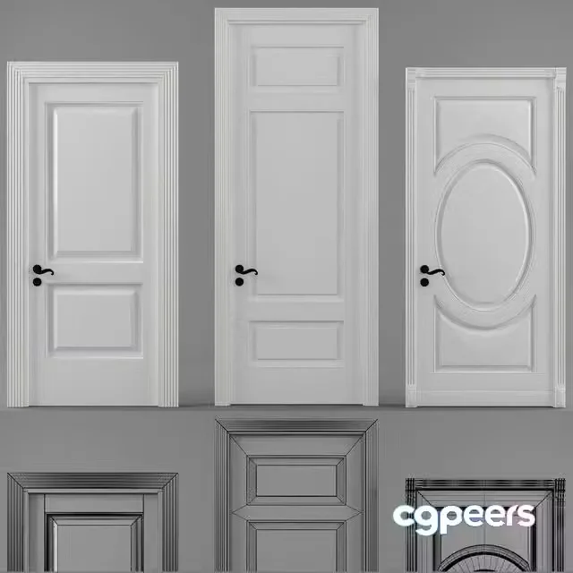 3ds Max Free – Classic doors set